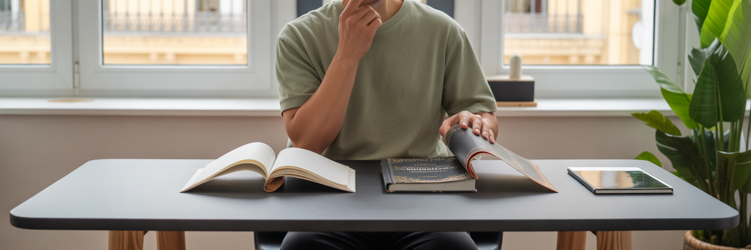 Persona analizando productos para fijar precios