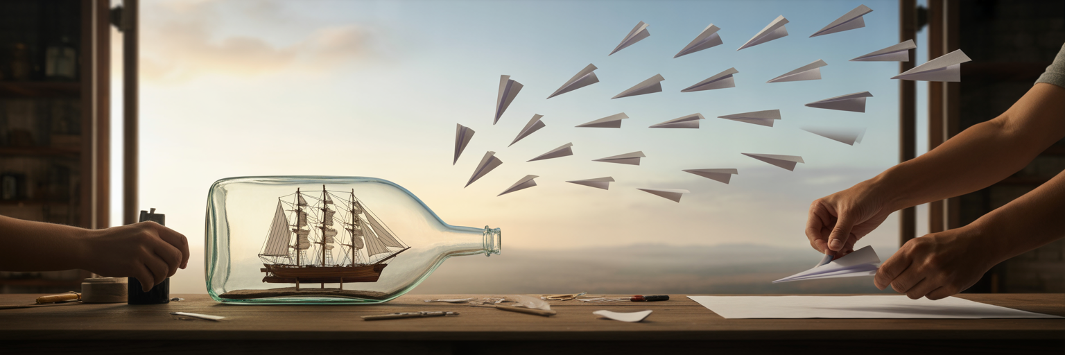 Metáfora visual de escalabilidad de negocio digital