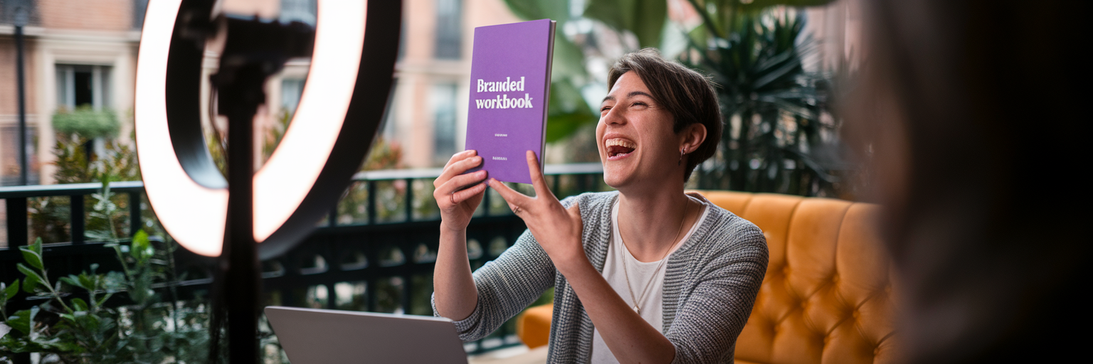 Spanish creator doing a live sale