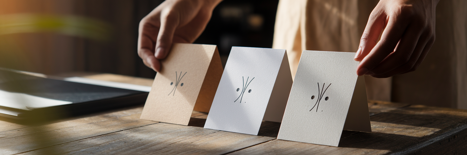 Manos eligiendo una estrategia de precios para productos.